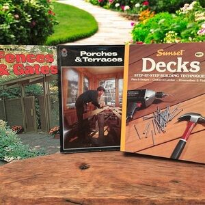 3 DYI Books, Decks, Fences, Decks, Porches, Terraces